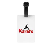 Etichetta identificativa per bagaglio Karate, etichetta identificativa per effetti personali, etichetta per borsa da viaggio