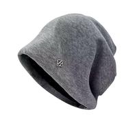 Etichetta in metallo con lettera antivento e resistente al freddo, versatile, grande circondamento della testa, cappello freddo che mostra un piccolo set di cappelli isolati da uomo, Grigio, Taglia
