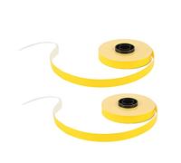 Etichetta Maker Tape Pier Resistente alla lacrima 2 rotoli per ogni 52,5 piedi di larghezza 9 mm per massimo LM 550A (Gialllo)
