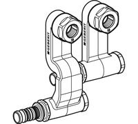 Etichetta Mepla Set Anschluss-Endstück per Pre- U.Ritorno Con Anschlussverschr.