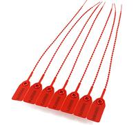 etichetta numerata sigillata, Sigilli A Tirante Numerati 250mm Multicolor Confezione Da 100-1000 PZ(Red,200 PCS)