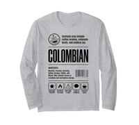 Etichetta nutrizionale Colombiana Maglia a Manica