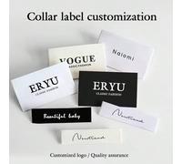 Etichetta per abbigliamento con logo personalizzato, set da 50/100 pezzi, stile moderno ed elegante, regalo per lui e lei, famiglia, mamma, anniversari, compleanni, Festa della Mamma, Festa del Papà, 