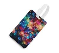 Etichetta per bagagli colorata con stelle arcobaleno con nome ID ID etichetta per bagagli da crociera per individuare rapidamente bagagli valigia, adatta per uomini e donne zaino borsa bagaglio stile
