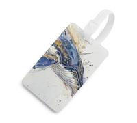 Etichetta per bagagli con immagine di una balena con carta d'identità etichetta per bagagli da crociera per individuare rapidamente bagagli valigia, adatta per uomini e donne zaino borsa bagaglio
