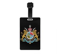 Etichetta per bagagli con stemma imperiale del leone iraniano borsa da viaggio valigia copertura privacy etichetta ID