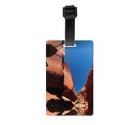 Etichetta per bagagli da viaggio stampata con paesaggio gola - 8,4 x 5,3 cm etichetta identificativa per bagagli da compagnia aerea/bagaglio da viaggio