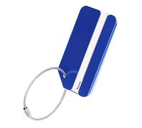 Etichetta per Bagagli in Alluminio Etichetta per Bagagli da Viaggio Etichette per indirizzi ID Valigia con Cavi di Chiusura Blu Robusto e Pratico Durability And Professional