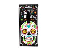 Etichetta per Bagagli in PVC - Teschio Messicano - Day of the Dead, Targhetta Valigia Aereo Puckator
