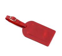 Etichetta per bagagli per aeroplani in pelle a grana fine moderna Finestra informativa trasparente Pratico accessorio da viaggio per viaggi d'affari Accessori da viaggio d'affari