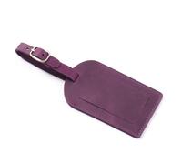 Etichetta per bagagli per aeroplani in pelle a grana fine moderna Finestra informativa trasparente Pratico accessorio da viaggio per viaggi d'affari Accessori da viaggio d'affari