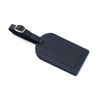 Etichetta per bagagli per aeroplani in pelle a grana fine moderna Finestra informativa trasparente Pratico accessorio da viaggio per viaggi d'affari Accessori da viaggio d'affari