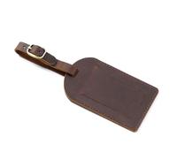 Etichetta per bagagli per aeroplani in pelle a grana fine moderna Finestra informativa trasparente Pratico accessorio da viaggio per viaggi d'affari Accessori da viaggio d'affari