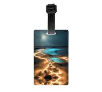 Etichetta per bagagli stampata View Under The Moon 3,3 × 2,2,5 cm - Materiale resistente ai graffi e impermeabile