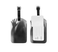 Etichetta per bagaglio Horror Blurry Hand Body Figure Valigia Etichetta per bagaglio da viaggio in pelle 1 pezzo