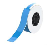 Etichetta per cavi a forma di P in PVC, autoadesiva, impermeabile, antistrappo, 12,5 x 74 mm, 65 etichette HP6/HP6-C/HP2-S/HP1 per ufficio industriale (blu)