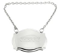 Etichetta Per Decanter In Argento Placcato Incisa Sherry