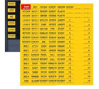 Etichetta Per Interruttori Di Circuito Di Circuito Rimovibile Di Commutazione - Etichettatura 'interruttore Di Backup Chiaramente Lisibile Con Codice Colore | Per Soggiorno, Ingresso