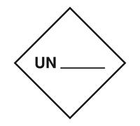 Etichetta per merci pericolose UN per autoadesivo, tipo: 04100 Quantità:1