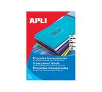 Etichetta per stampante autoadesiva APLI SP-581225 A4 Trasparente Laser