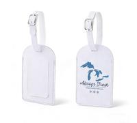 Etichetta per valigia Michigan The Great Lakes Gift Always Fresh Sometimes Frozen (AlwaysFresh-taguk2)