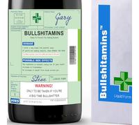 Etichetta per vino con prescrizione scherzosa e borsa per bottiglie, regalo divertente per donne e uomini. Regalo di vino e prosecco per donne. Divertente regalo di compleanno, Babbo Natale segreto,