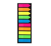 Etichetta PET colorata 100/120Pcs Riposizionabile Scrivibile Adesivo PET Note Page Marker per Notebook Planner Raccoglitore Cartella Scrivibile Note adesive