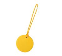 Etichetta rotonda per bagagli da viaggio Etichetta da appendere Identificatore valigia con carta di nome Giallo Rotondo Accessorio da viaggio Stili in pelle Bagagli