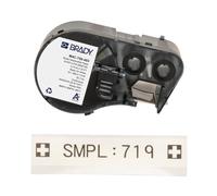 Etichetta solubile Brady M510/M511 - Bianca opaca solubile acqua, identificazione temporanea componenti/laboratorio, nero su bianco (19.05x7.62m)