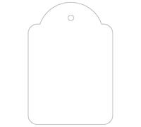 Etichetta sospensione bianca applicata 45 x 65mm 400 U. NEW