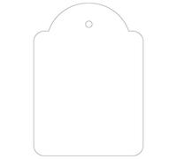 Etichetta sospensione bianca applicata 50 x 70mm 400 U. NEW