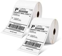 Etichetta termica diretta Phomemo 4 "x 6", etichetta di spedizione, compatibile con stampante termica desktop, compatibile con tutti i corrieri (500 / rotolo, totale 2 rotoli)