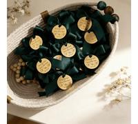 Etichetta verde smeraldo, etichetta per la festa della mamma, targhetta nome per matrimonio, etichetta in acrilico, etichetta "salva la data", etichetta per il battesimo, gettone per il ricevimento, c