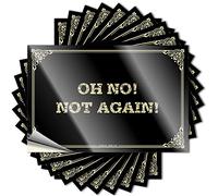 Etichetta Wall Peel and Stick Decor Oh No! Not Again! & Tetto apribile per auto Facile da applicare Peel and Stick Decorazione da parete