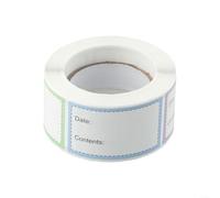 Etichettare efficacemente il cibo con 250 adesivi di carta su rotolo, ideali per uso domestico e commerciale (multicolore)