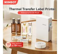 Etichettatrice a trasferimento termico Niimbot B18 con nastro Stampante per etichette Bluetooth per olio essenziale Conservazione prolungata Resistente allo sbiadimento