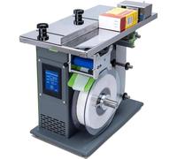 Etichettatrice angolare a 90 gradi, etichettatrice semiautomatica, centratura PLC, 25-30 pezzi/min, per prodotti φ15-30mm, Stampa/alimentare/elettronica, larghezza massima 5 cm