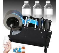 Etichettatrice Autoadesiva per Etichette Rotonde per Bottiglie-30 Volte/Minuto, Etichettatrice Manuale Rotonda -10-150mm, Dispenser Di Etichette Regolabile, Per Bottiglie Di Vetro