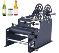 Etichettatrice automatica per bottiglie rotonde, macchina applicatore di etichette 15-30 pezzi/min per bottiglie di diametro 15-120 mm, macchina imballatrice efficiente per stampanti di etichette
