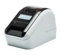 Brother QL820NWBC Stampante per Etichette con Rete Cablata, Wi-Fi, Bluetooth, Compatibilità Airprint e MFi, Stampa a Due Colori Rosso e Nero