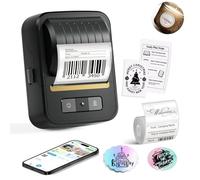 Etichettatrice con nastro, etichettatrice Bluetooth portatile da 2 pollici, stampante termica wireless N20 per piccole imprese, ufficio, casa, scuola, codice a barre indirizzo logo etichettatrice