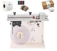 Etichettatrice, design semiautomatico ad angolo retto con touchscreen LCD, per etichette anticontraffazione e sigilli angolari, gamma di etichettatura 15-50mm