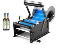 Etichettatrice manuale per bottiglie, applicatore di etichette regolabile per bottiglie rotonde, stampante adesiva facile da usare, efficiente per imballaggi ed etichettatura, strumento versatile