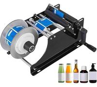Etichettatrice manuale per bottiglie, applicatore e dispenser di etichette regolabili, stampante per imballaggi di etichette con manico per un'etichettatura efficiente