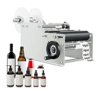 Etichettatrice manuale per bottiglie per alimenti, bevande, medicinali - Applicatore di etichette efficiente per bottiglie rotonde in plastica PET vetro metallo