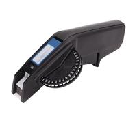 Etichettatrice manuale per goffratura per Dymo 1610, CIDY M1610 Stampante per etichette 3D portatile in rilievo, corpo in plastica nera, impugnatura ergonomica, etichette trasparenti a lunga durata