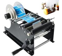 Etichettatrice manuale regolabile per bottiglie e lattine autoadesive, etichettatrice semiautomatica rapida e accurata per bottiglie rotonde, facile da usare
