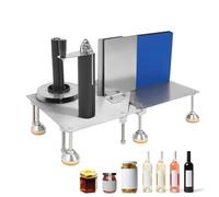 Etichettatrice manuale regolabile per bottiglie per contenitori rotondi e quadrati, altezza fino a 8,66, larghezza etichetta ≤ 20 cm, ideale per piccole imprese e uso domestico