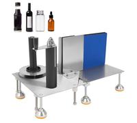 Etichettatrice per bottiglie, applicatore da tavolo con piedini antiscivolo, regolabile in altezza per bottiglie rotonde e quadrate, ideale per logistica e supermercati
