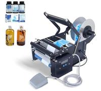 Etichettatrice per bottiglie - Applicazione ad alta velocità per contenitori rotondi, applica 30 etichette al minuto per un imballaggio efficiente